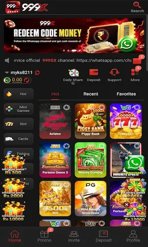 999X Game lobby