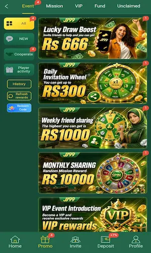 JJ99 Game bonuses