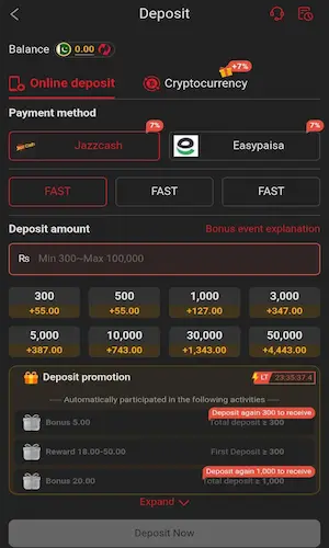 SM999 Game deposit