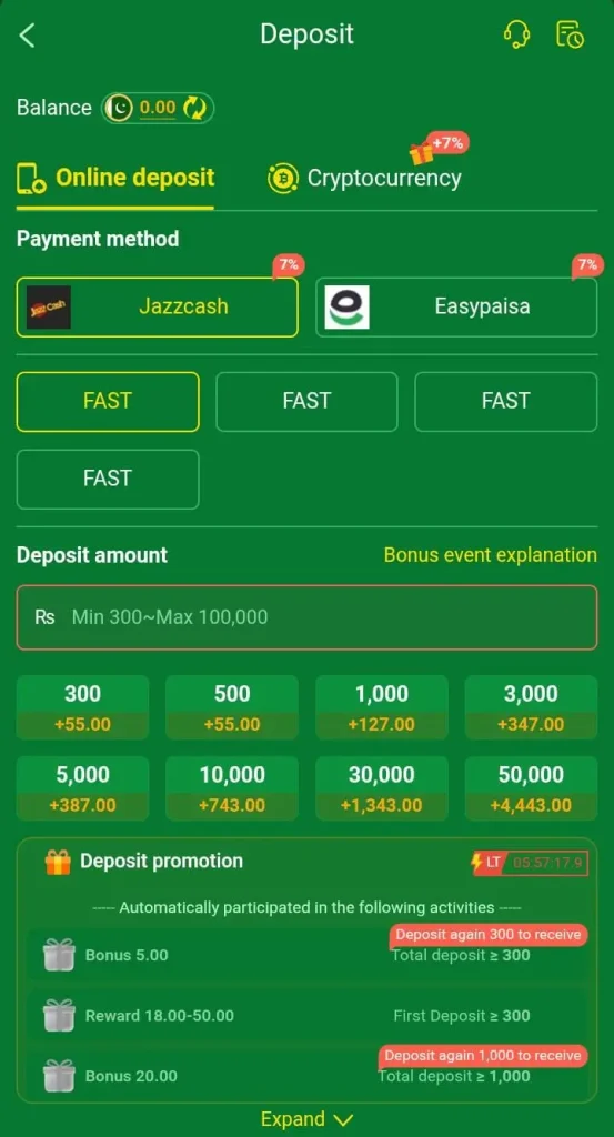Khan804 game deposit