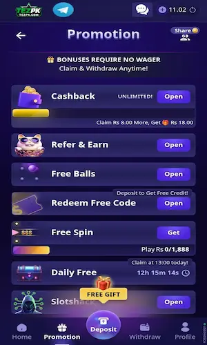 Tezpk game promotion
